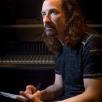 Songwriting in the studio.